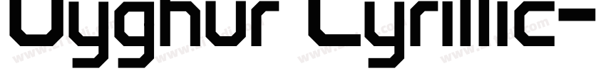 Uyghur Cyrillic字体转换